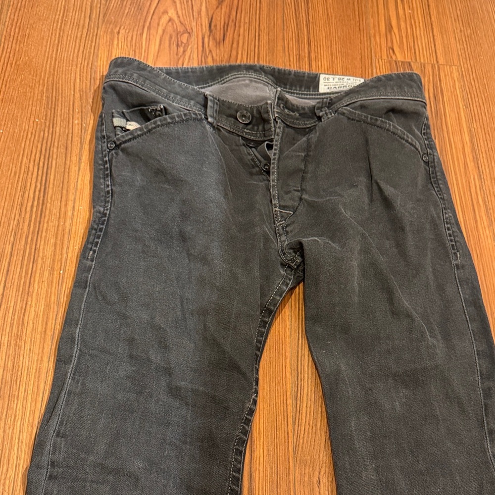 Diesel Men's Charcoal Skinny Jeans